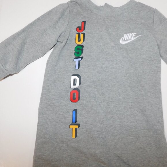 NIKE JUST DO IT Baby 12M Gray Multicolor One Piece Coverall outfit - Picture 6 of 11